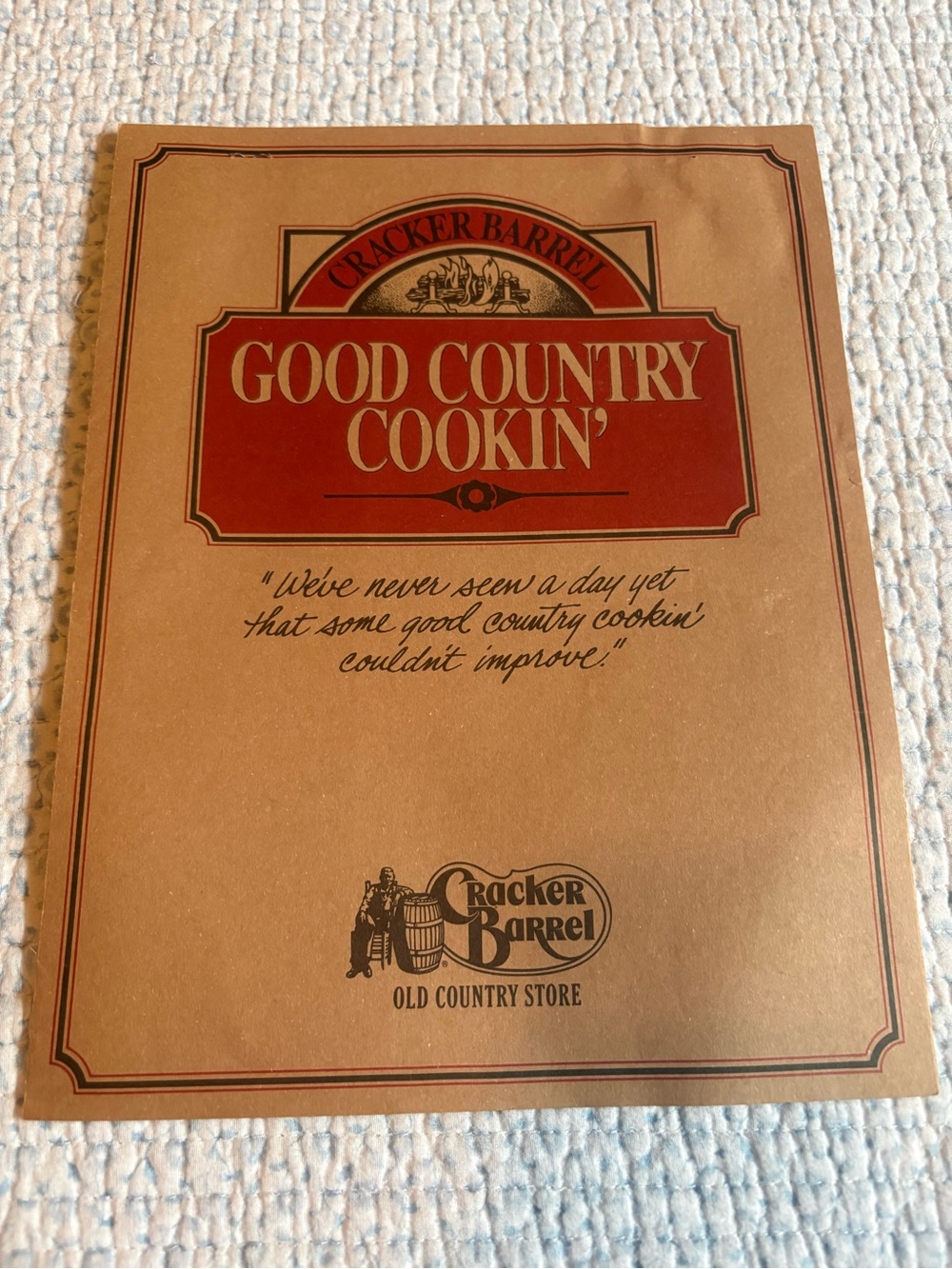Vintage Cracker Barrel Old Country Store 1991 Menu